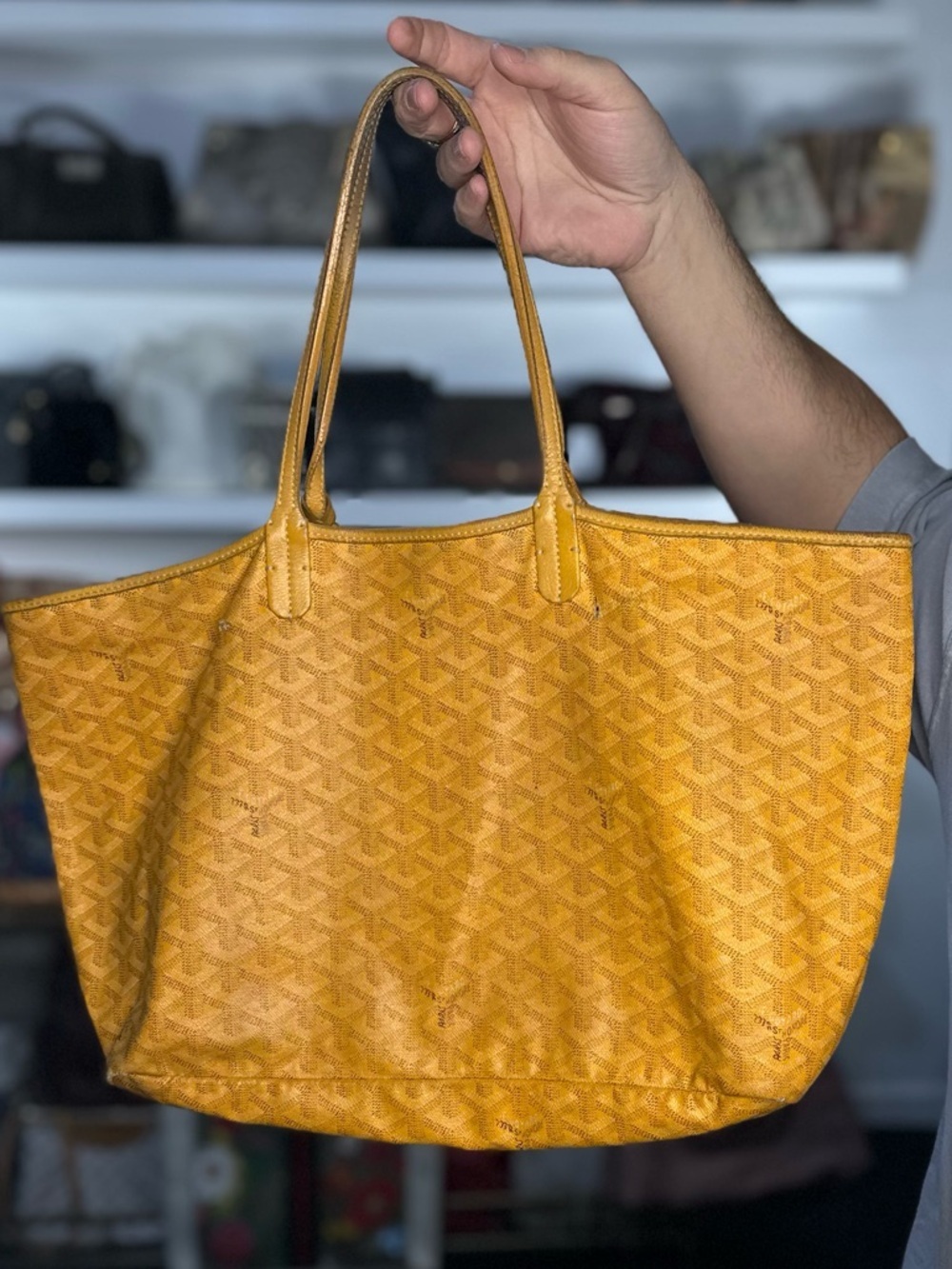 GOYARD YELLOW TOTE